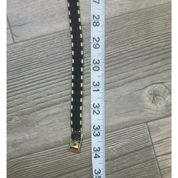 Vintage Gold Tone Scaled Stretch Womens Belt 80s 90s - Picture 6 of 7